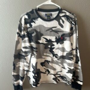 Ralph Lauren Blue Tag Woman’s Camouflage Long Sleeve Top